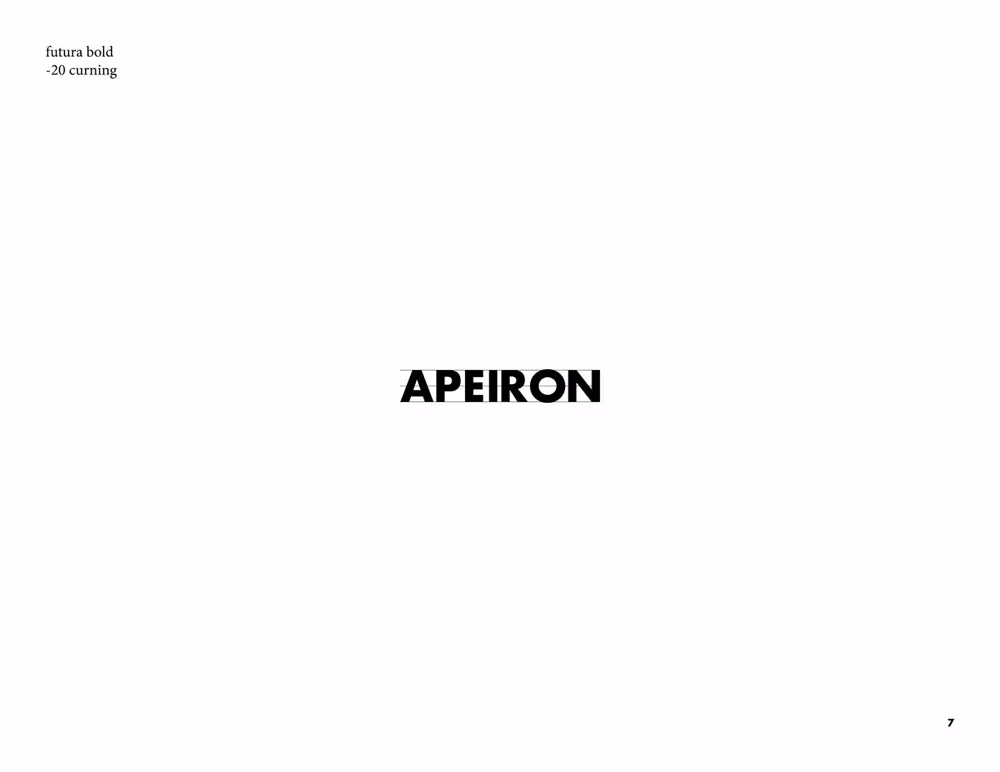 Apeiron brand guidelines, page 9 of 28